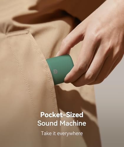 Dreamegg Travel White Noise Machine - Portable Sound Machine for Baby Adults, Travel Sound Machine for Sleep, 16 Nature Sound, Timer, White Noise Machine for Sleeping Gift, Pine