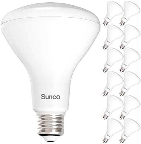 Sunco 12 Pack BR30 Light Bulbs LED, Recessed Can Light Bulbs, Indoor Flood Bulb, 850 LM, 11W (65W Equivalent), 5000K Daylight, Dimmable, E26 Base, for Home, Kitchen, Bedroom UL