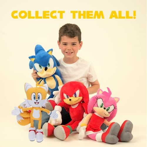 Franco Kids Bedding Super Soft Plush Sonic Anime Cuddle Pillow Buddy, One Size, Knuckles The Echidna
