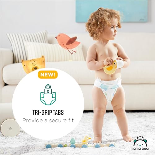 Amazon Brand - Mama Bear Gentle Touch Diapers, Size Newborn, 120 Count (4 packs of 30)