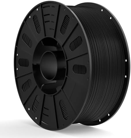 ELEGOO PLA Filament 1.75mm Black 3KG, 3D Printer Filament Dimensional Accuracy +/- 0.02mm, 3KG Large Spool(6.6lbs) Fits for Most FDM 3D Printers