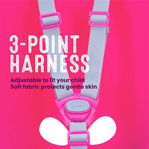 Swurfer Coconut Toddler Swing – Comfy Baby Swing Outdoor, 3- Point Adjustable Safety Harness, Secure, Safe Quick Click Locking System, Blister-Free Rope, Easy Installation, Ages 6-36 Months