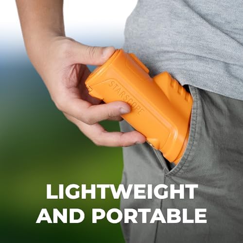 Starscope 10x42 Monocular for Adults - High Power HD Mini Telescope Monoculars Birdwatching Hunting Hiking Wildlife Viewing | BAK4 Prism Scope, FMC Lens, Wide Field of View (Orange)