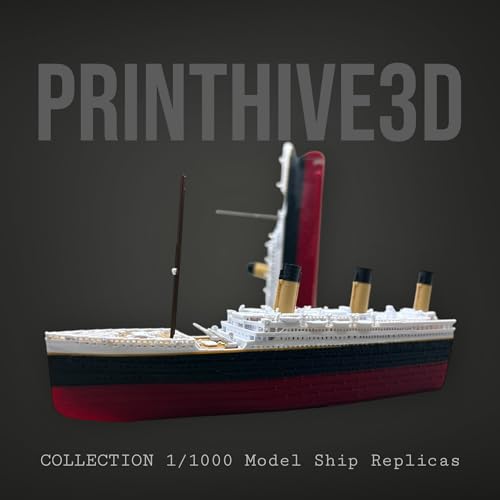 PrintHive3d Split In Half Action Titanic Toy, Break In Half RMS Titanic Toys For Kids,Titanic Toy, Titanic Ship, Colorized Titanic Cake Topper, Historically Accurate BreakableTitanic Boat, Titanic Replica