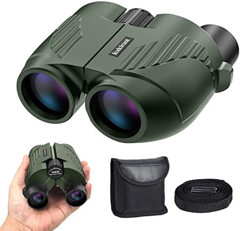 20X25 Compact Binoculars for Adults and Kids,Large Eyepiece Waterproof Binocular,Easy Focus Small Binoculars for Bird Watching,Hiking and Concert, Green
