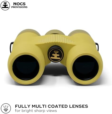 Nocs Provisions Field Issue Compact 8x32 Waterproof Binoculars, Shockproof, Fogproof, 8X Magnification, Bak4 Prism, Multi-Coated Lenses for Adults & Kids, Bird Watching, Hunting & Wildlife Viewing