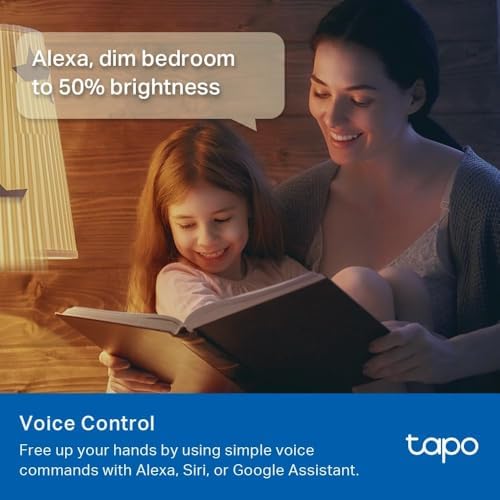 TP-Link Tapo Smart Light Bulbs, 1100 Lumens High Brightness (75W Equivalent), Matter-Certified, 16M Colors WiFi Light Bulb, Dimmable, Works w/Siri, Alexa & Google Home, A19 E26, Tapo L535E(2-Pack)