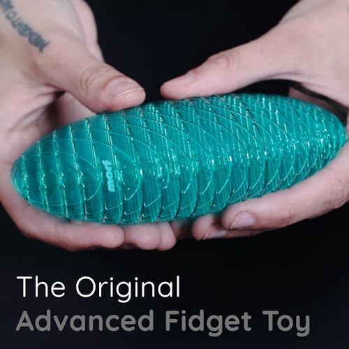 Morf Fidget Worm Toy - Desk Fidgets for Adults - Quiet Worm Fidget Toy Sensory Toys - Fun and Interactive Fidget Toy for Kids - USA Patent Pending Figgy Toys (Blue, Big)
