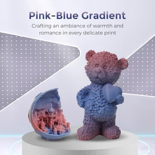 FLASHFORGE PLA Filament 1.75mm +/- 0.02mm Blue to Pink Gradient, Smooth Color-Changing 3D Printer Filament 1kg (2.2lbs) Spool, 3D Printing Filament Easy to Use and Fits for Most FDM 3D Printers
