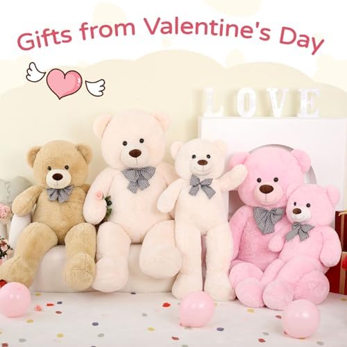 MaoGoLan Big Teddy Bear, 6 Feet Life Size Huge Plush Stuffed Animal, Adorable and Soft Teddy Bear Gift for Christmas, Valentine's, Birthday, or Long Distance