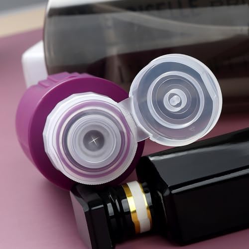 Travel Bottles for Toiletries, Large 6oz Oversize Containers, BPA Free Leak Proof Tubs Refillable Liquid Traveler Accessories with Toiletry Bag for Cometic Shampoo and Lotion Soap (4 Pack)