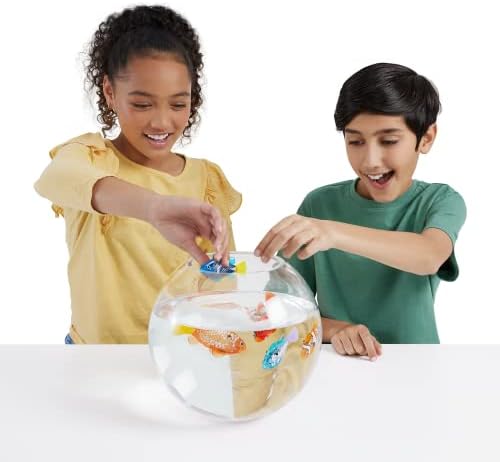 Robo Alive Robo Fish Robotic Swimming Fish (Teal + Orange) by ZURU Water Activated, Changes Color, Comes with Batteries, Amazon Exclusive (2 Pack) Series 3