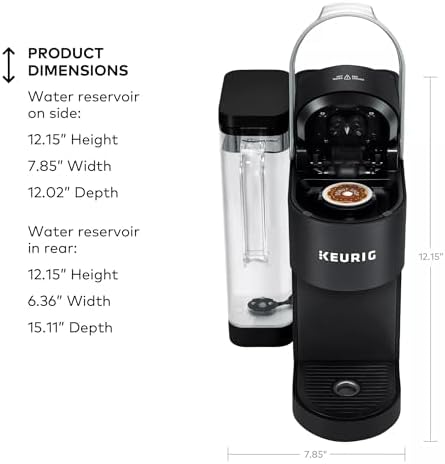 Keurig K-Supreme Single Serve K-Cup Pod Coffee Maker, MultiStream Technology, 4 Brew Sizes, 66oz Dual-Position Removable Reservoir, Black (Renewed)