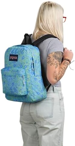 JanSport SuperBreak One Backpacks - Durable, Lightweight Bookbag with 1 Main Compartment, Front Utility Pocket with Built-in Organizer - Premium Backpack, Baby Blossom Blue