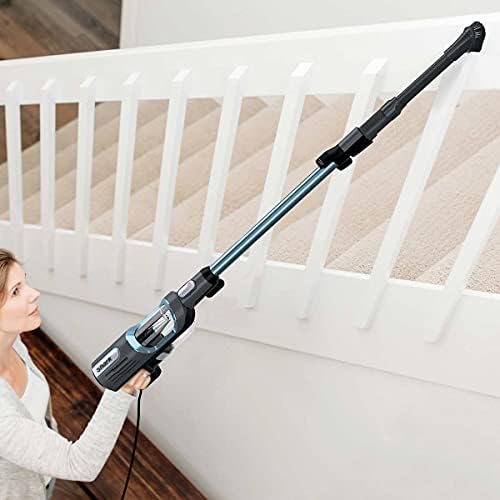 Shark UV580 Corded Stick Vacuum Performance Ultralight DuoClean with Self-Cleaning Brushroll, Removable Handheld, Blue (Renewed)