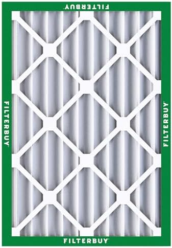 Filterbuy 20x25x4 Air Filter MERV 8 Dust Defense (2-Pack), Pleated HVAC AC Furnace Air Filters Replacement (Actual Size: 19.50 x 24.50 x 3.63 Inches)