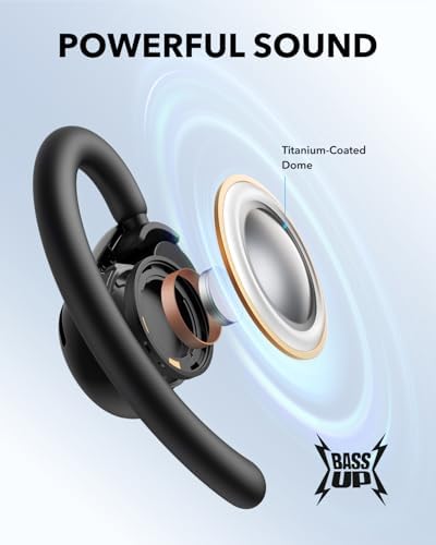 Soundcore V20i by Anker Open-Ear Headphones, Adjustable Ear Hooks, Ultra-Comfort, Snug Fit, Powerful Sound, Clear Calls, IP55, 36H Playtime, Bluetooth 5.4 Wireless Earbuds, Multipoint Connection