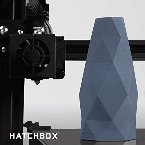 HATCHBOX 1.75mm Gray Blue PLA 3D Printer Filament, 1 KG Spool, Dimensional Accuracy +/- 0.03 mm, 3D Printing Filament