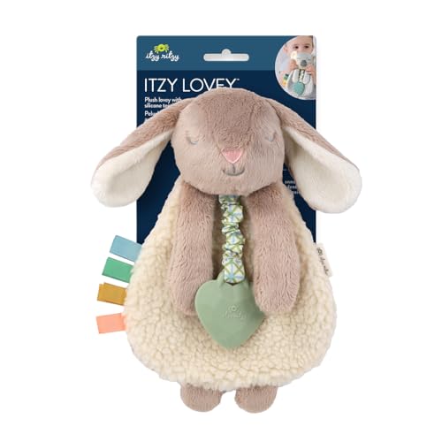 Itzy Ritzy Bunny Lovey Bundle - Includes Pink Bunny Lovey & Taupe Bunny Lovey