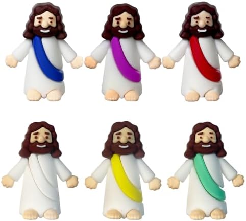 Mini Jesus Figures, Set of 100pcs Action Figures Little Jesus Figures, Tiny Jesus Figures to Hide and Seek Religious Gifts for Easter Egg Stuffers