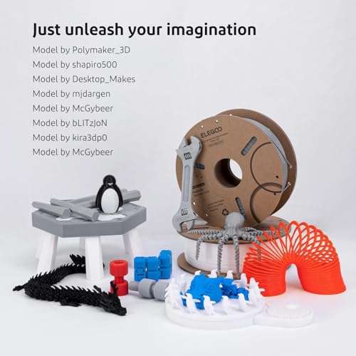 ELEGOO PLA Filament 1.75mm Sea Green 1KG, 3D Printer Filament Dimensional Accuracy +/- 0.02mm, 1kg Cardboard Spool(2.2lbs) 3D Printing Filament Fits for Most FDM 3D Printers