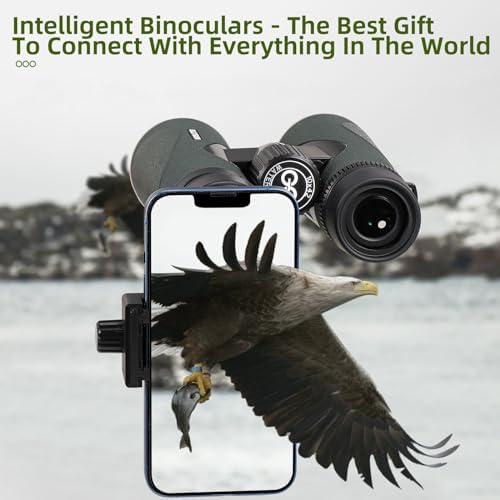 12X50 Professional Binoculars for Adults High Power with Phone Adapter, HD Binoculars with BaK4 prisms, Super Bright Lightweight & Waterproof Binocular Perfect for Bird Watching, Hunting, Stargazing