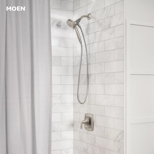 Moen Engage Magnetix Shower Head with Handheld Sprayer, 6 Handheld Shower Head Spray Functions, Spot Resist Brushed Nickel Finish, 26100EPSRN