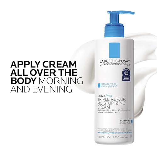 La Roche-Posay Lipikar AP+ Triple Repair Moisturizing Cream | Face & Body Lotion For Dry Skin | Shea Butter & Niacinamide Moisturizer | Gentle Face & Body Cream For Dry, Rough & Sensitive Skin