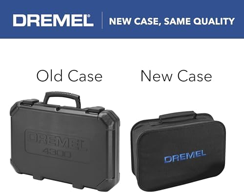 Dremel 4300-5/40 High Performance Rotary Tool Kit with LED Light- 5 Attachments & 40 Accessories - Ideal for Grinding, Cutting, Wood Carving, Sanding, and Engraving