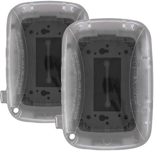 Intermatic WP5100C Weatherproof Electrical Box - Single Gang, Versatile Outdoor Outlet Cover - Secure Design for Outdoor GFCI Outlets, Durable Plug Cover - 2 Pack