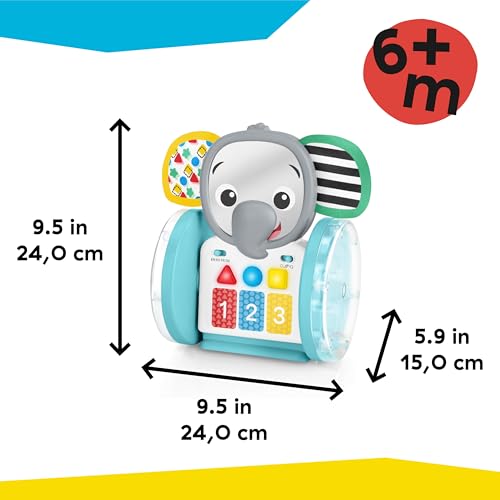 Baby Einstein Chase & Tap Earl Crawling Baby Toy, with Mirror and Music, Ages 6 Months and Up