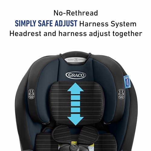 Graco TriRide 3-in-1 Reclining Car Seat, Clybourne - Rear & Forward Facing Car Seat, Highback Booster, Adjustable Headrest