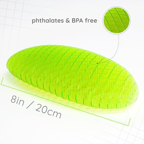 Morf Fidget Worm Toy - Desk Fidgets for Adults - Quiet Worm Fidget Toy Sensory Toys - Fun and Interactive Fidget Toy for Kids - USA Patent Pending Figgy Toys(Green, Big)