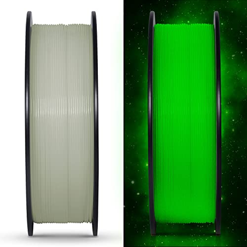 Geeetech 3D Printer Filament,Luminous PLA Filament 1.75mm,Glow in The Dark Green 1kg (2.2lbs) 1 Spool
