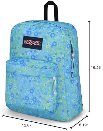 JanSport SuperBreak One Backpacks - Durable, Lightweight Bookbag with 1 Main Compartment, Front Utility Pocket with Built-in Organizer - Premium Backpack, Baby Blossom Blue