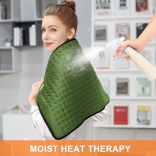 Heating Pad,Electric Heating Pads for Back,Hot Heated Pad for Abdomen,Shoulder,Knee,Multiple Temp and Auto Shut Off
