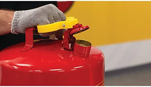 Eagle 5 Gallon Type I Green Safety Gas Can for Oil and Other Combustibles with Flame Arrester and Self-Closing Lid, Made in the USA, Galvanized Steel Flammable Storage Can, UI50SG