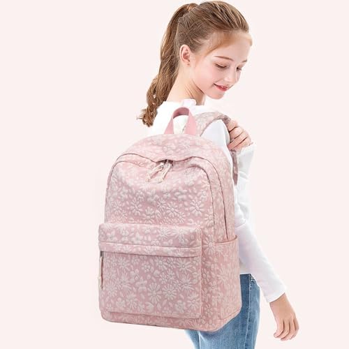 School Backpack for Teen Girls Bookbags Elementary High School Corduroy Laptop Bags Women Travel Daypacks