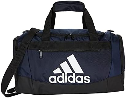 adidas Unisex Defender 4.0 Gym Duffel Bag for Men and Women, Team Navy Blue, Small (38L)