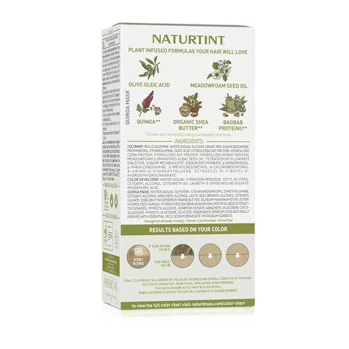 Naturtint 9N Honey Blonde Permanent Hair Color (Pack of 6), Ammonia Free, Vegan, Cruelty Free, up to 100% Gray Coverage, Long Lasting Results (Packaging may vary)
