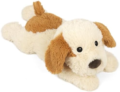 Puppy Stuffed Animals, Microwavable Stuffed Animal Adorable Fluffy Dog Plush for Warmth, Heatable & Coolable Lavender Scent Puppy Plush Toys, Cute Soft Dog Plushies for Kids & Adults Girls Boys Gifts