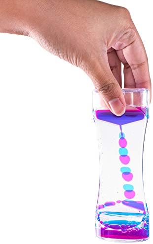 Super Z Outlet Liquid Motion Bubbler for Sensory Play, Fidget Toy, Children Activity, Desk Top, Assorted Colors (4 Pack)