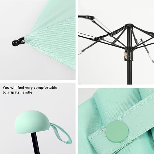 BAODINI Travel Mini Umbrella for Purse With Case Small Compact UV Sun Protection Sun Lightweight Tiny Pocket Umbrella for Women Kids and Men