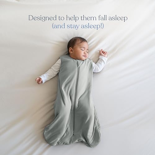 HALO Sleepsack Supersoft Wearable Blanket, Viscose Made from Bamboo, Sleeping Bag for Babies, 1.5 TOG, 6 – 12 Months, Medium, Calm Sage