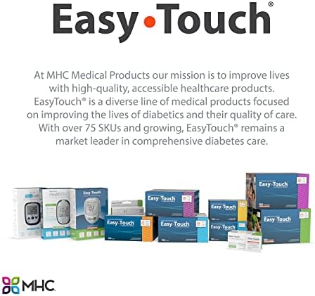 Easy Touch U-100 Insulin Syringe with Needle, 30G 1cc 5/16-Inch (8mm), Box of 100
