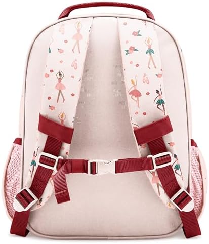 Simple Modern Medium Toddler Backpack for School Girls and Boys | Kindergarten Elementary Kids Backpack | Fletcher Collection | Kids - 15" tall | Pink Ballerina