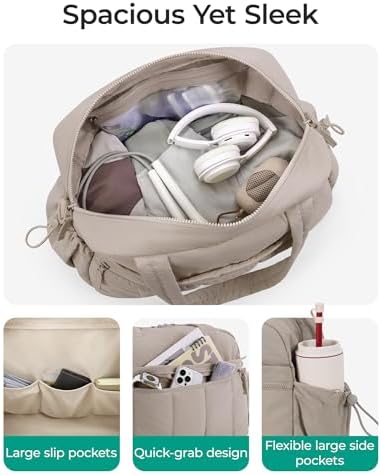 BAGSMART Gym Bag for Women, Duffle Bag for Travel with Wet Pocket, Lightweight Carry on Weekender Duffel, Water Resistant