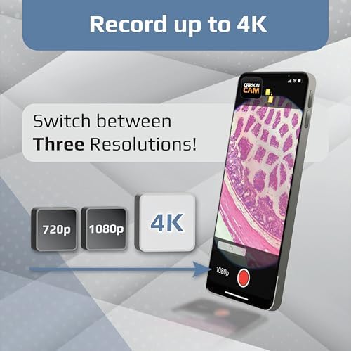 Carson MicroBrite Portable Digital Pocket Microscope for Kids or Adults, Accurate 60x-120x Zoom, Handheld Microscope with Phone Clip & Smartphone App (MM-350)