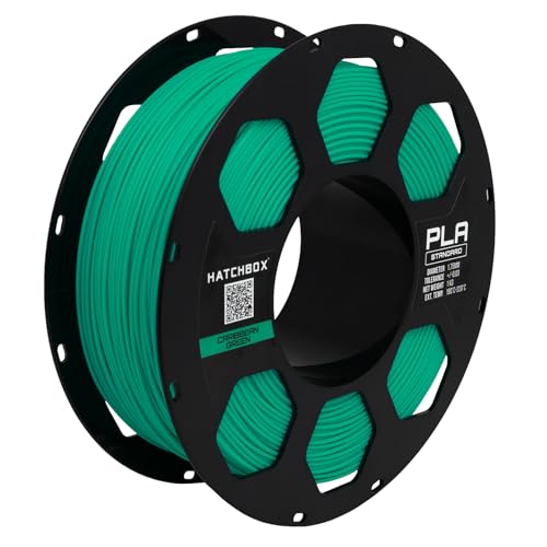 HATCHBOX 1.75mm Caribbean Green PLA 3D Printer Filament, 1 KG Spool, Dimensional Accuracy +/- 0.03 mm, 3D Printing Filament