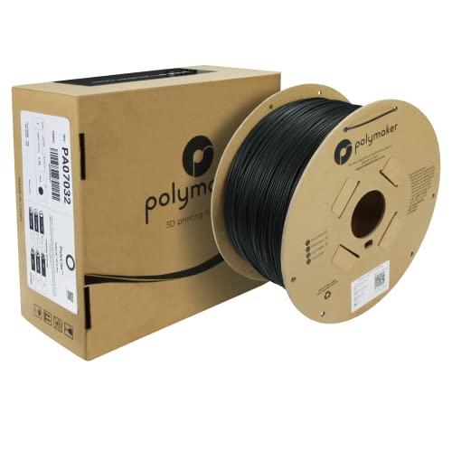 Polymaker PLA PRO Filament 1.75mm 3kg, Tough & High Rigidity Black 3D Printing Filament, PolyLite PLA PRO 3D Printer Filament 1.75mm, Print with Most 3D Printers